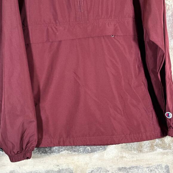 Champion Jacket Woman's Large Red Half Zip Minnesota Gophers Pull Over Light - Picture 9 of 12
